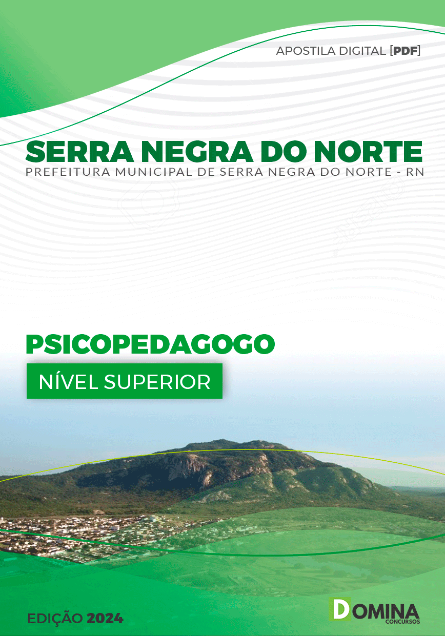 Apostila Serra Negra Do Norte RN 2024 Psicopedagogo