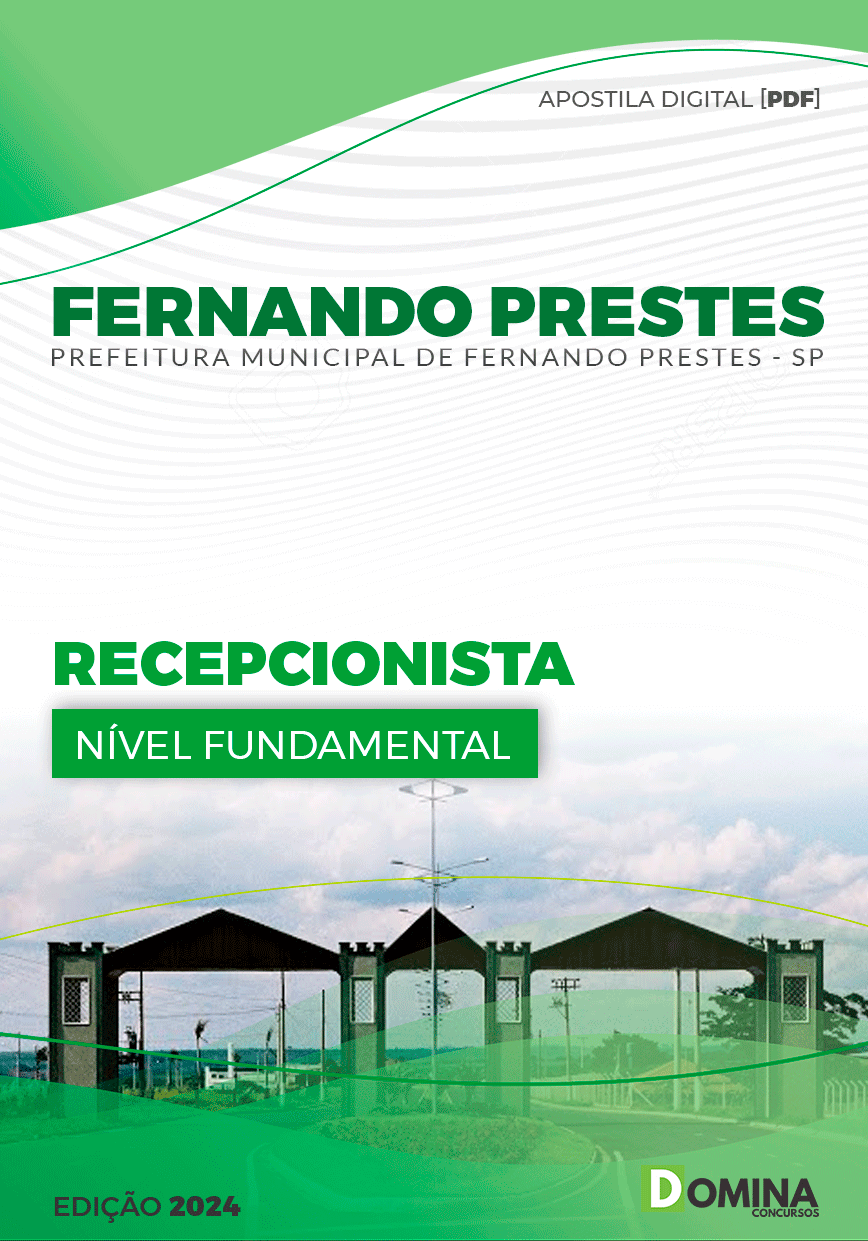 Apostila Fernando Prestes SP 2024 Recepcionista