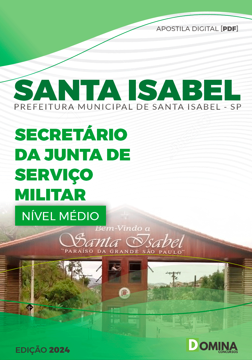 Apostila Secretário da Junta Serviço Militar Santa Isabel SP 2024