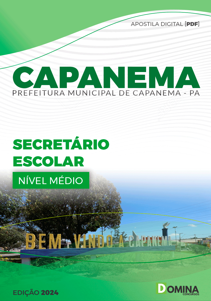 Apostila Capanema PA 2024 Secretário Escolar