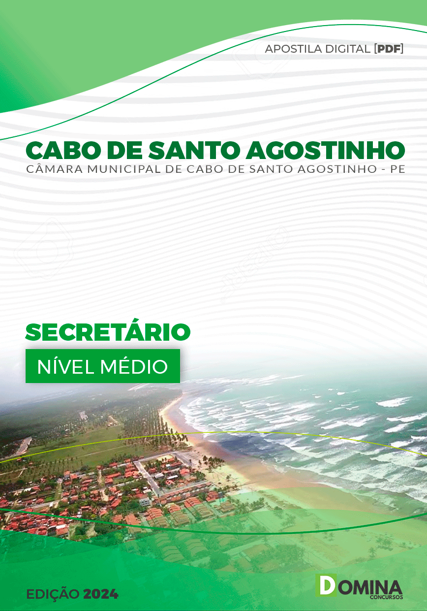 Apostila Câmara Cabo De Santo Agostinho PE 2024 Secretário