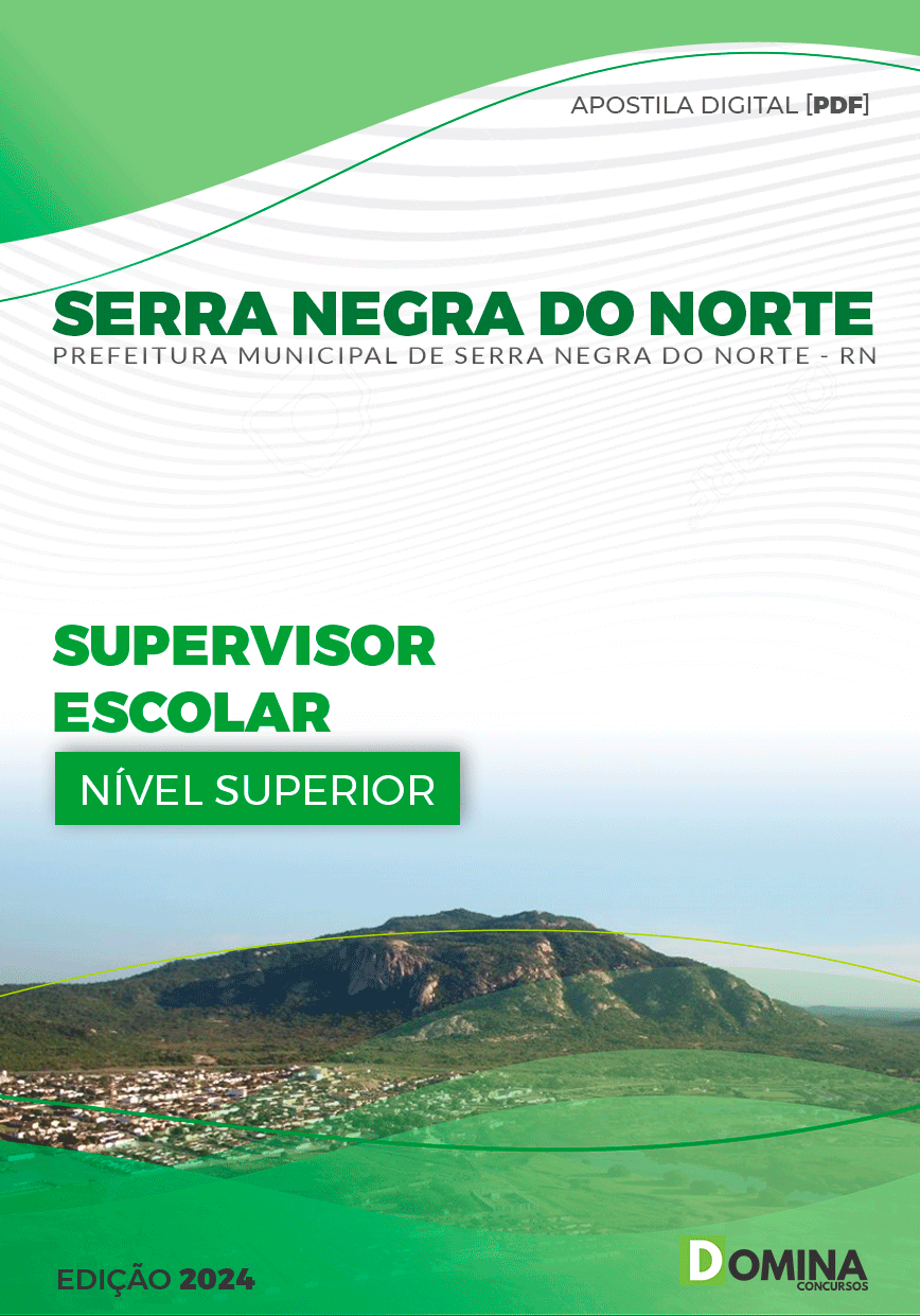 Apostila Serra Negra Do Norte RN 2024 Supervisor Escolar