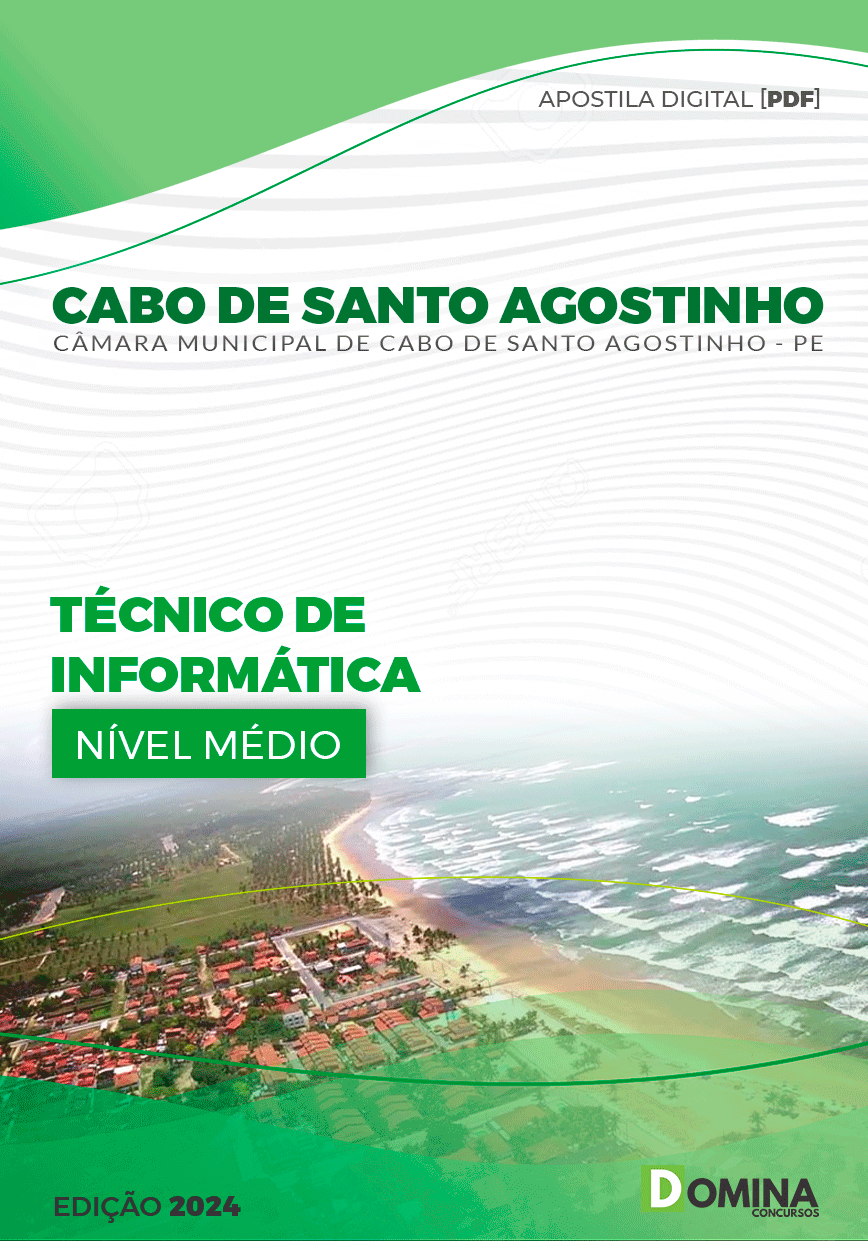 Apostila Câmara Cabo De Santo Agostinho PE 2024 Téc Informátic