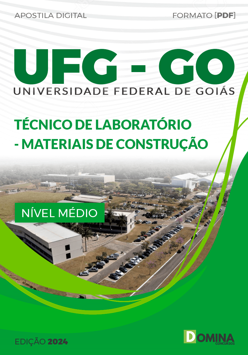 Apostila UFG GO 2024 Técnico Laboratório Materiais Construção