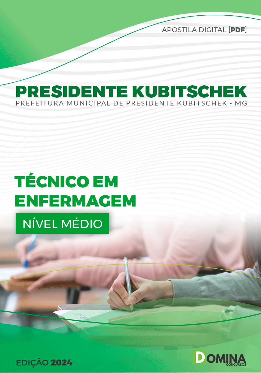 Apostila Técnico em Enfermagem Presidente Kubitschek MG 2024