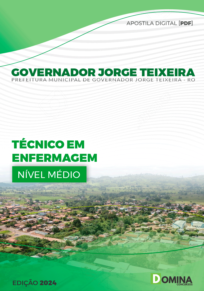 Apostila Governador Jorge Teixeira RO 2024 Técnico Enfermagem