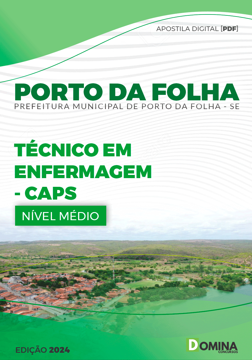 Apostila Porto Da Folha SE 2024 Técnico Em Enfermagem CAPS