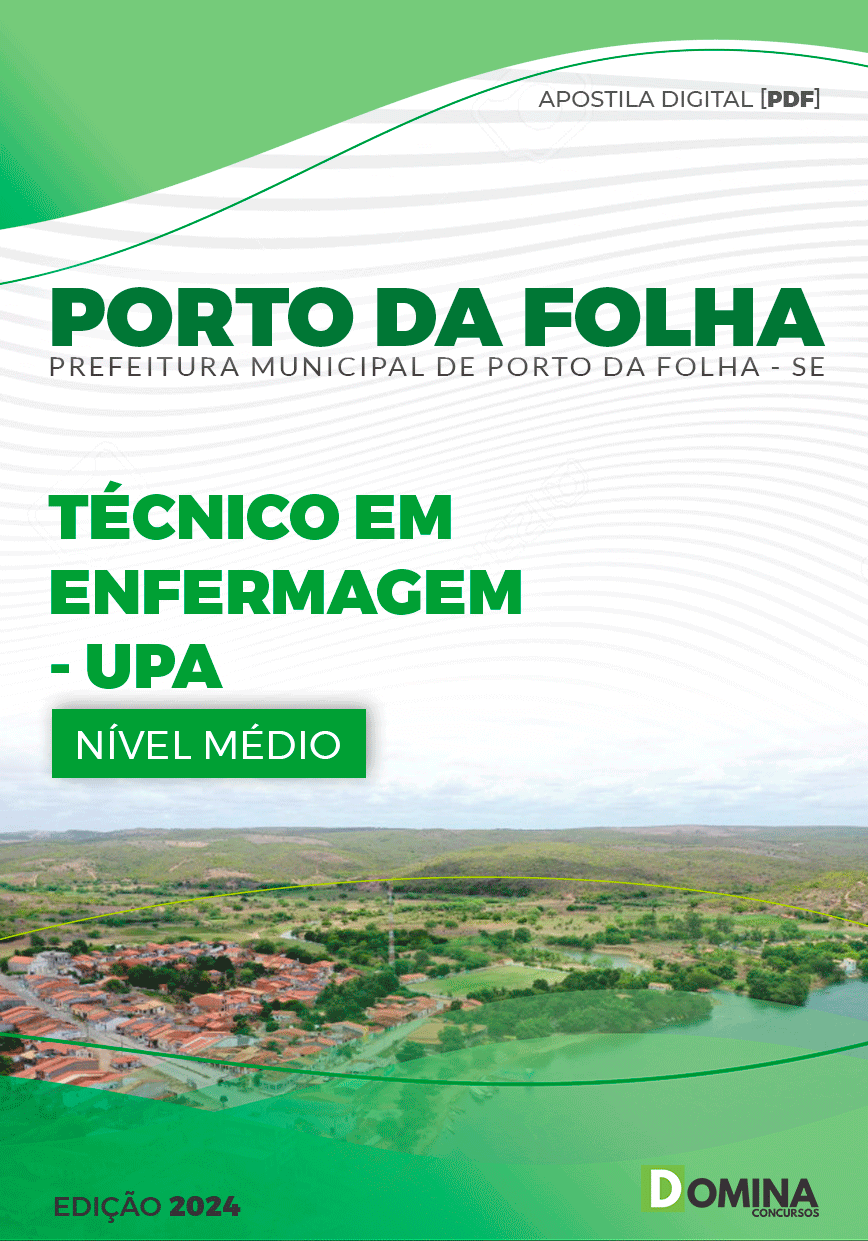 Apostila Porto Da Folha SE 2024 Técnico Em Enfermagem UPA