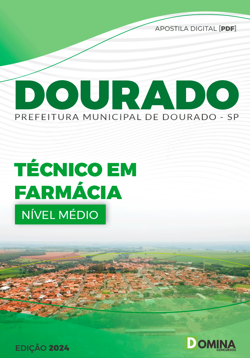 Apostila Dourado SP 2024 Técnico Em Farmácia