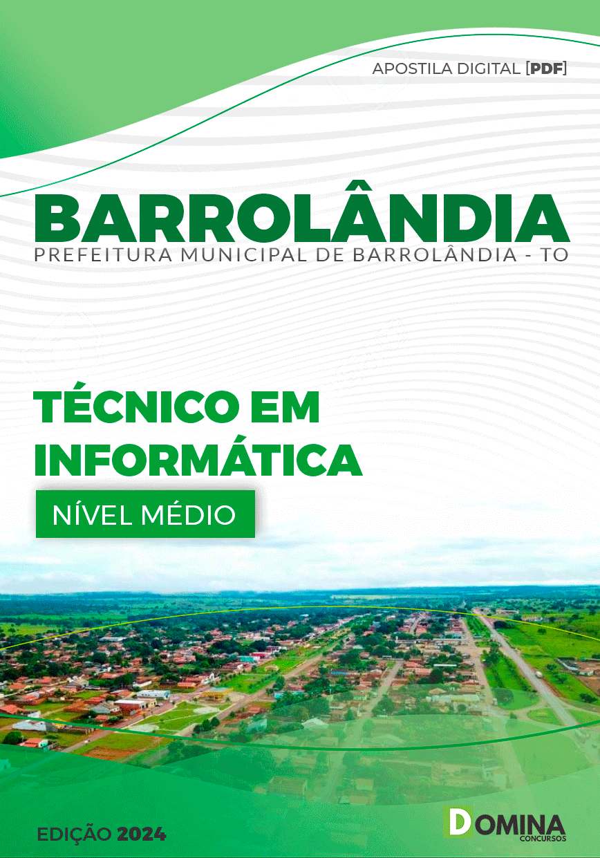 Apostila Barrolândia TO 2024 Técnico Em Informática