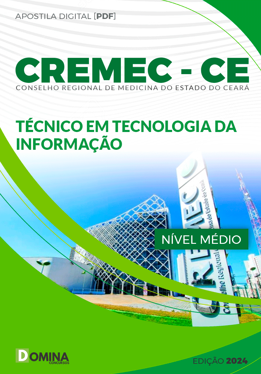 Apostila CREMEC CE 2024 Técnico em Tecnologia da Informação