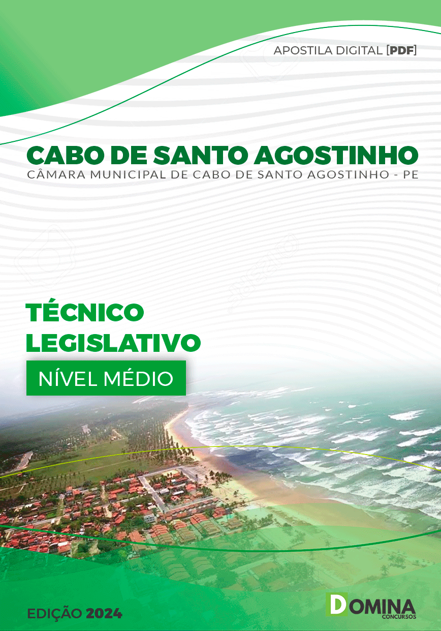 Apostila Câmara Cabo De Santo Agostinho PE 2024 Téc Legislat