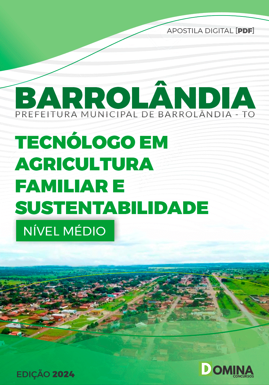 Apostila Barrolândia TO 2024 Tecnólogo Em Agricultura