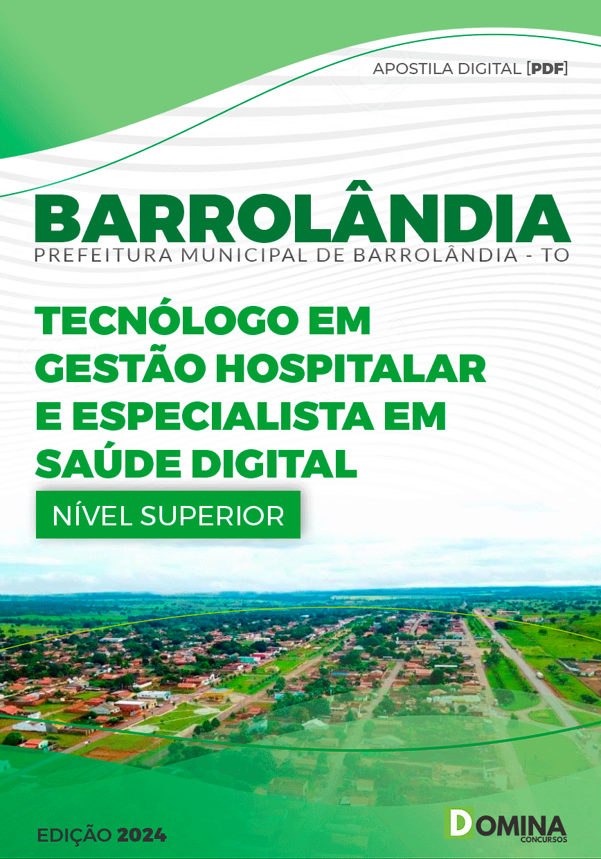 Apostila Barrolândia TO 2024 Tecnólogo Em Gestão Hospitalar