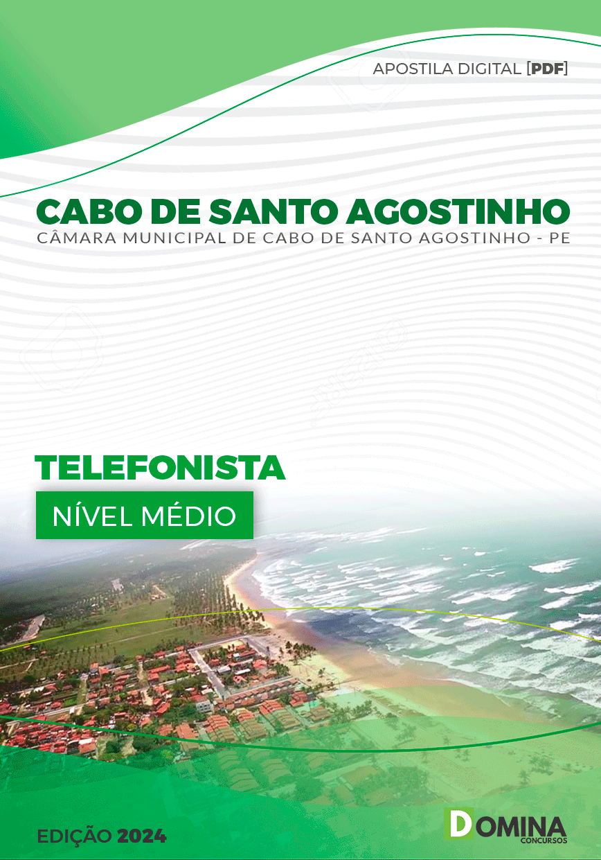 Apostila Câmara Cabo De Santo Agostinho PE 2024 Telefonista