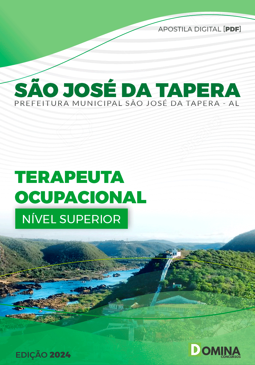 Apostila São José Da Tapera AL 2024 Terapeuta Ocupacional