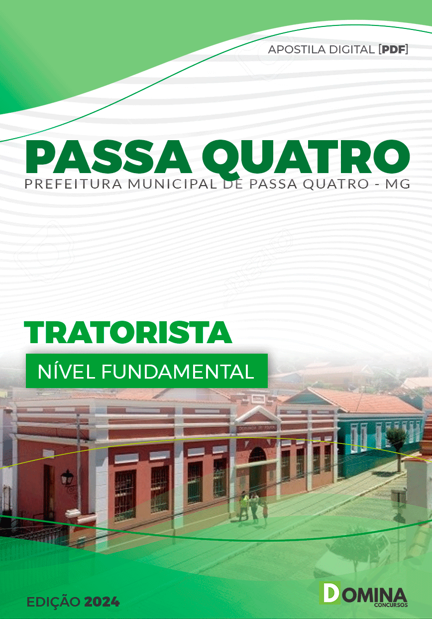 Apostila Passa Quatro MG 2024 Tratorista