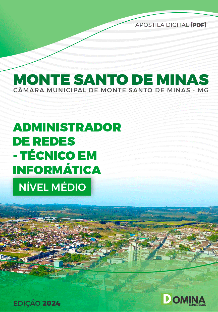 Apostila Técnico Informática Câmara Monte Santo Minas MG 2024