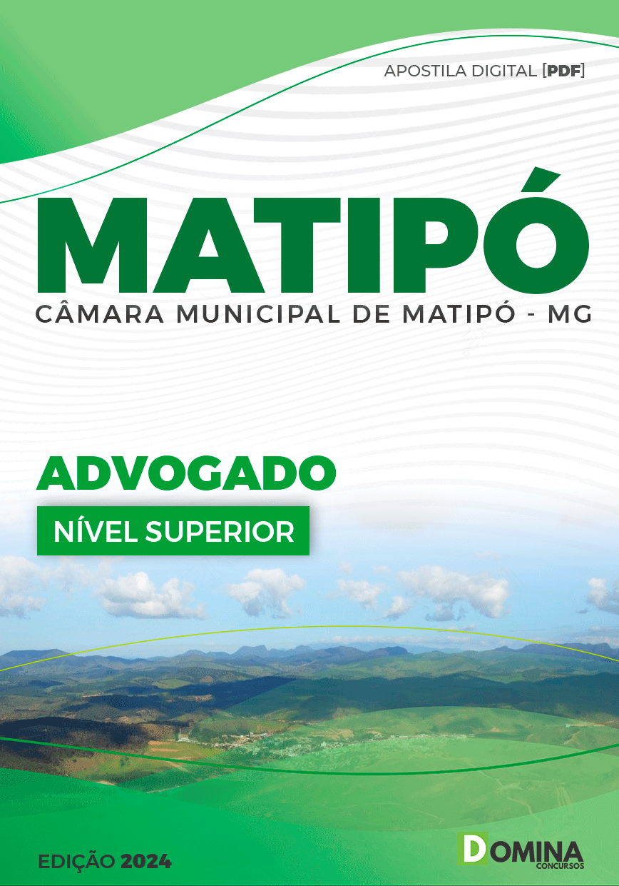 Apostila Advogado Câmara Matipó MG 2024