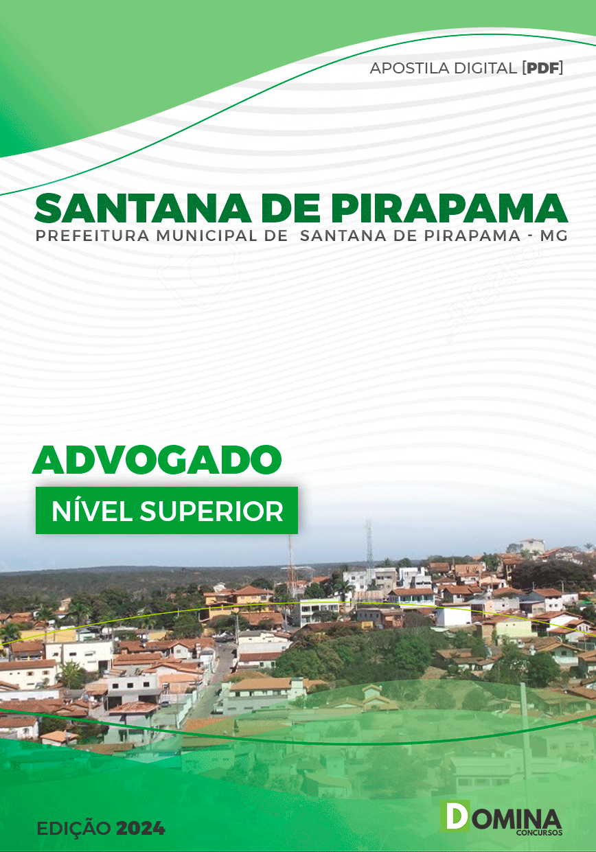 Apostila Advogado Santana de Pirapama MG 2024