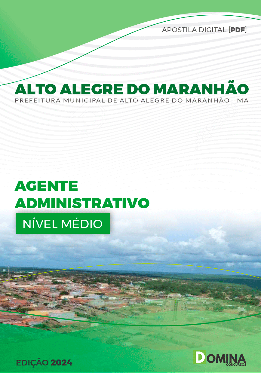 Apostila Agente Administrativo Alto Alegre Maranhão MA 2024