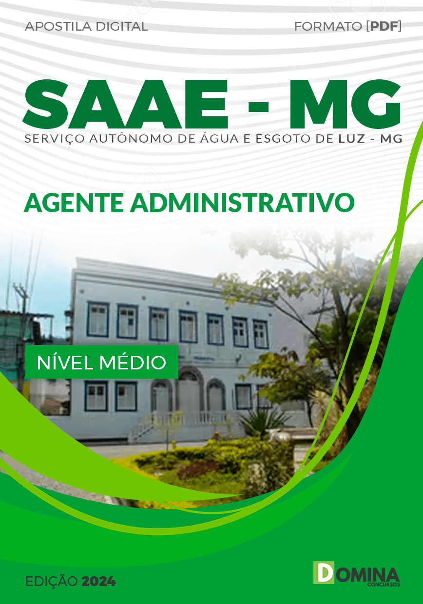 Apostila Agente Administrativo SAAE Luz MG 2024