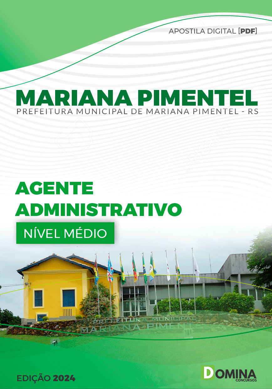 Apostila Agente Administrativo Mariana Pimentel RS 2024