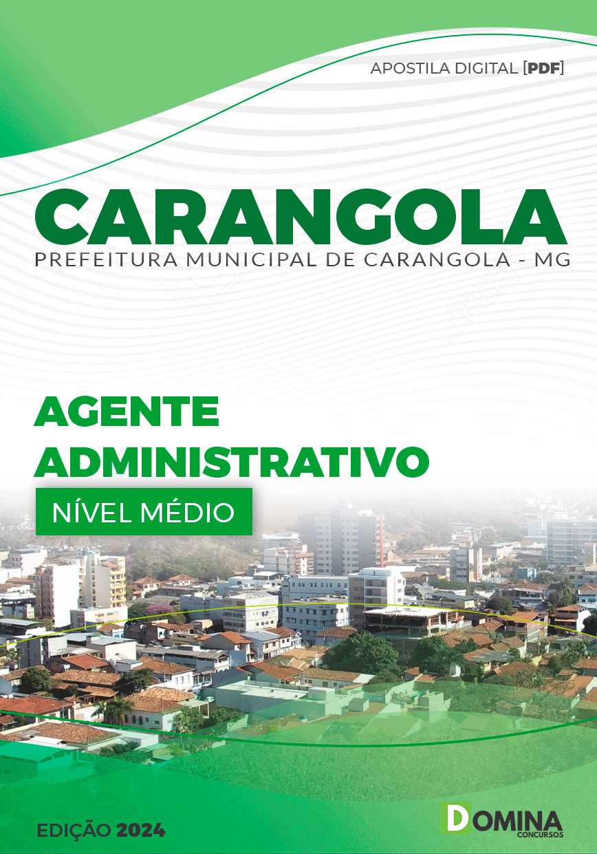 Apostila Agente Administrativo Carangola MG 2024