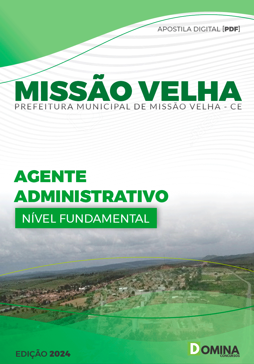 Apostila Agente Administrativo Missão Velha CE 2024