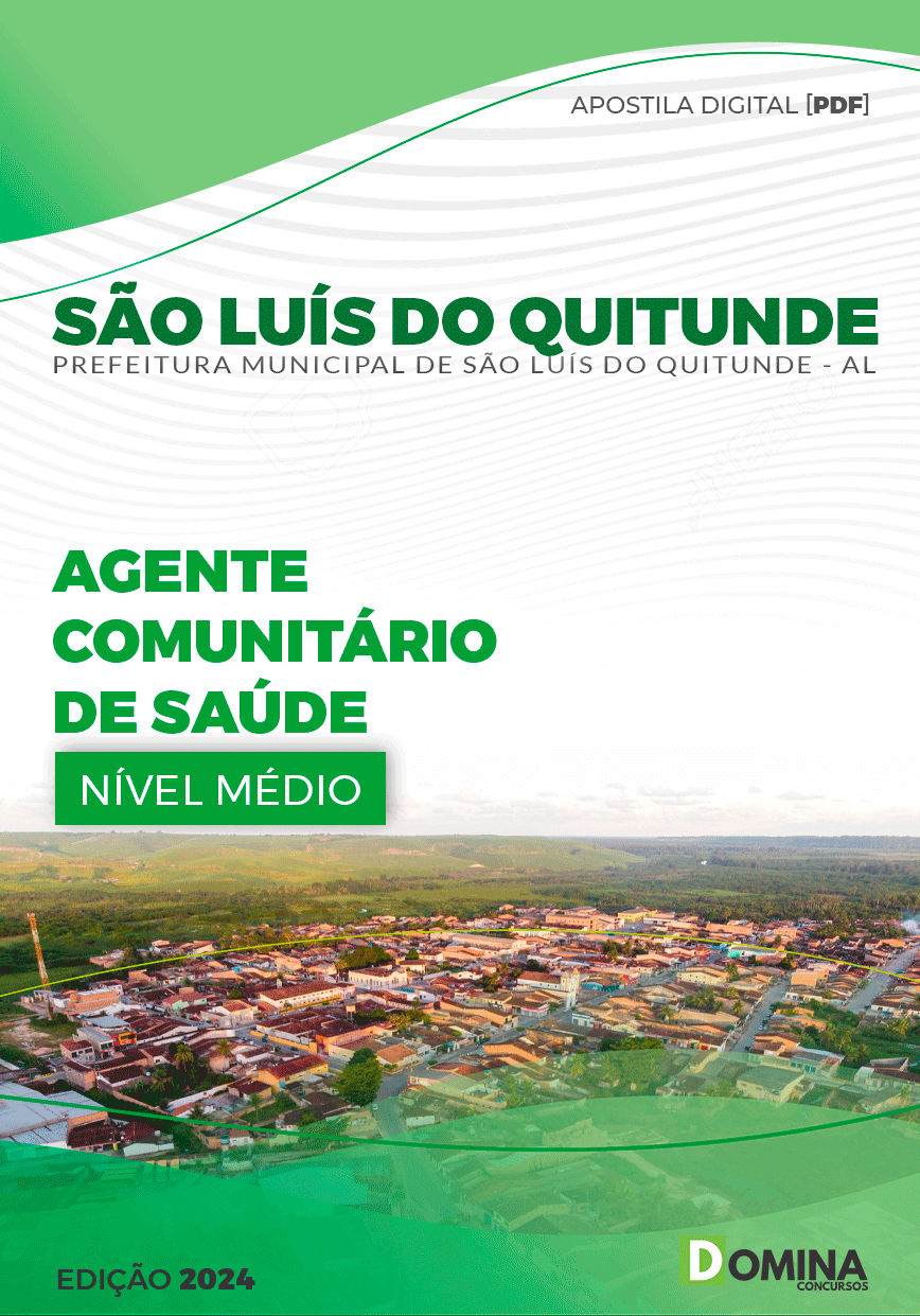 Apostila Agente Comunitário de Saúde São Luís Quitunde AL 2024