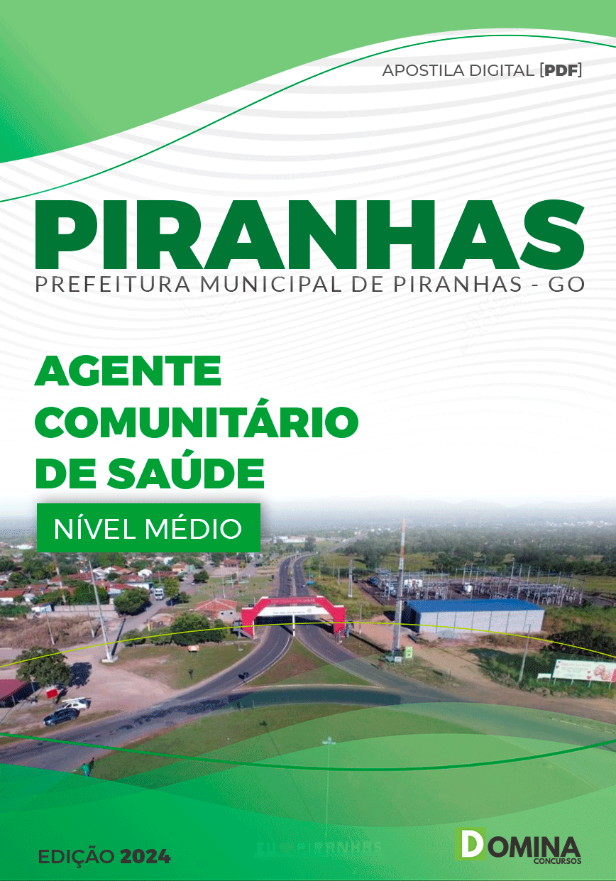 Apostila Agente Comunitário de Saúde Piranhas GO 2024