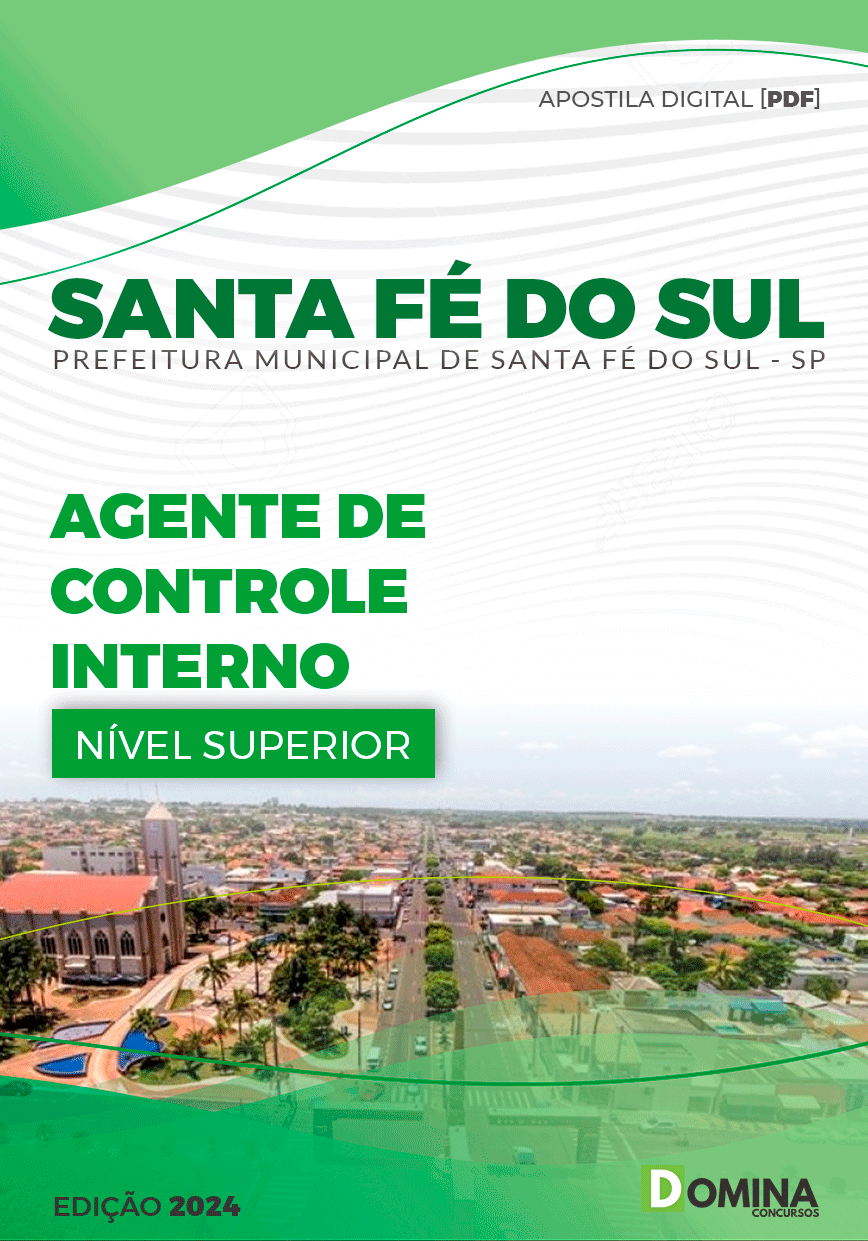 Apostila Agente de Controle Interno Santa Fé do Sul SP 2024