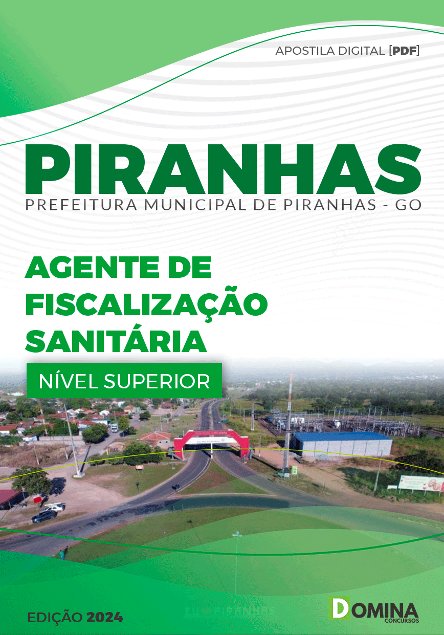 Apostila Agente de Fiscalização Sanitária Piranhas GO 2024