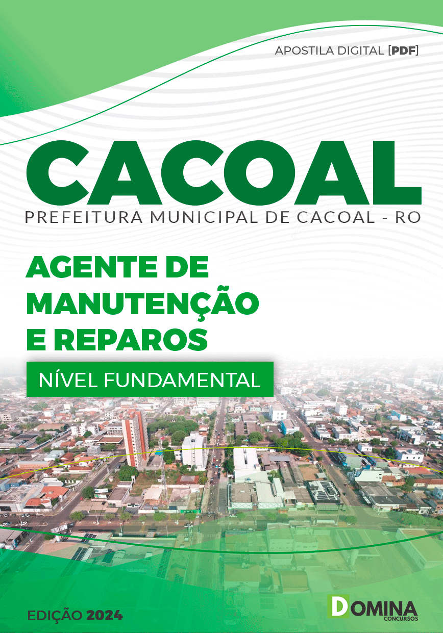 Apostila Agente de Manutenção Cacoal RO 2024