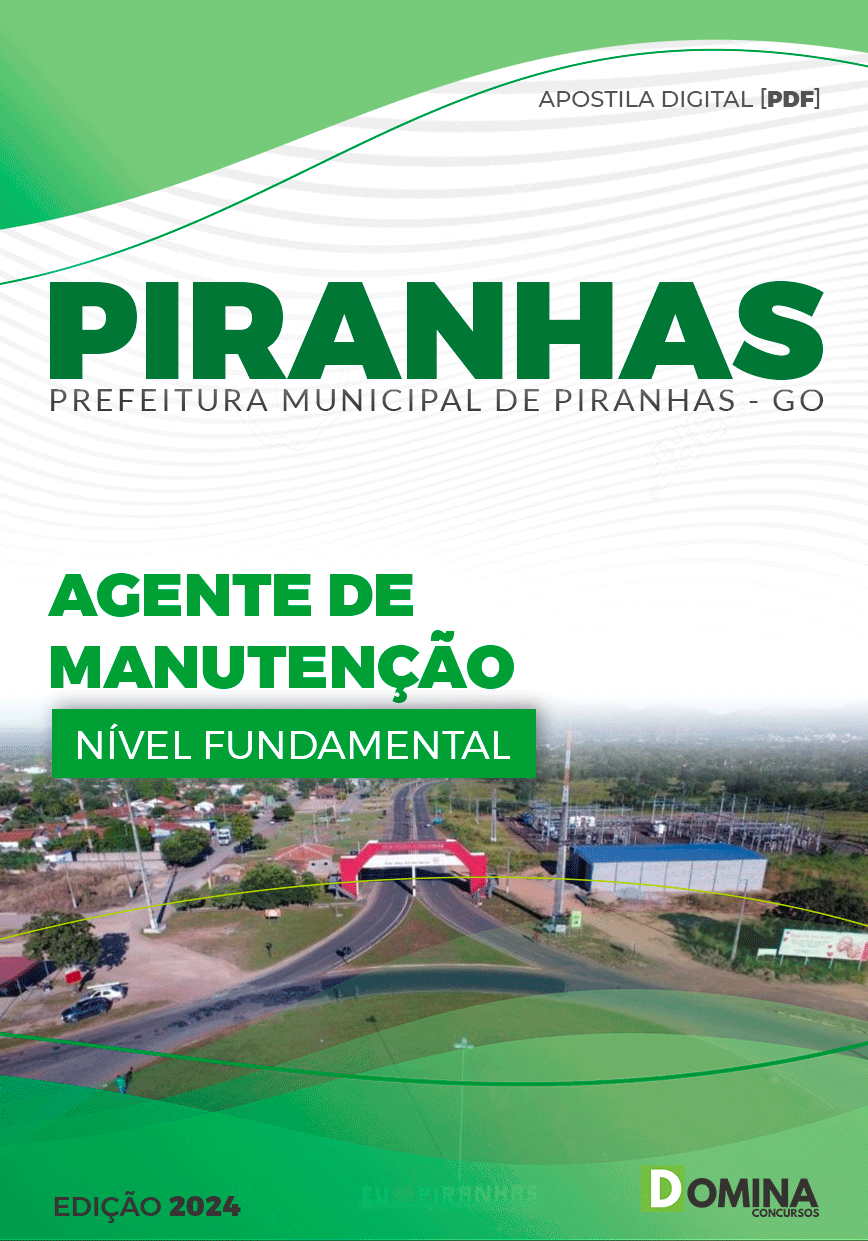 Apostila Agente de Manutenção Piranhas GO 2024