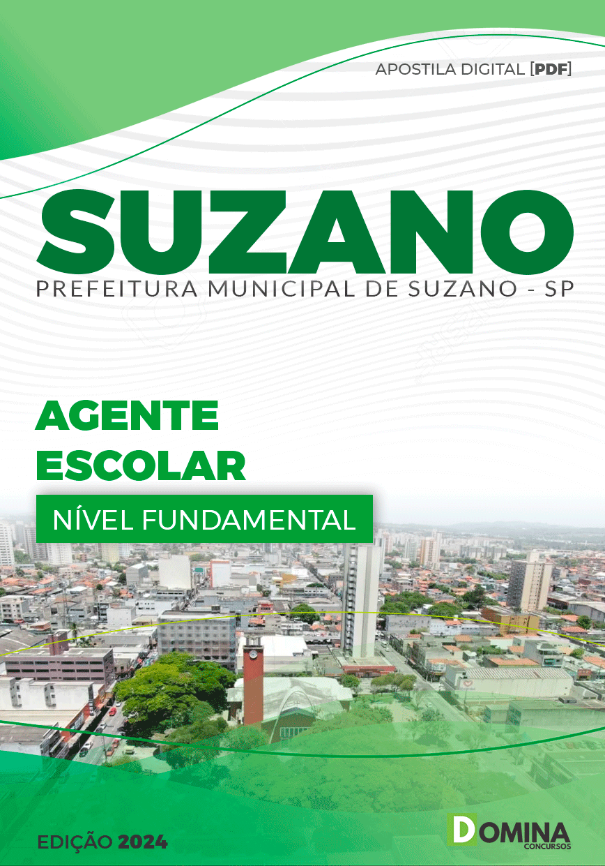 Apostila Agente Escolar Suzano SP 2024