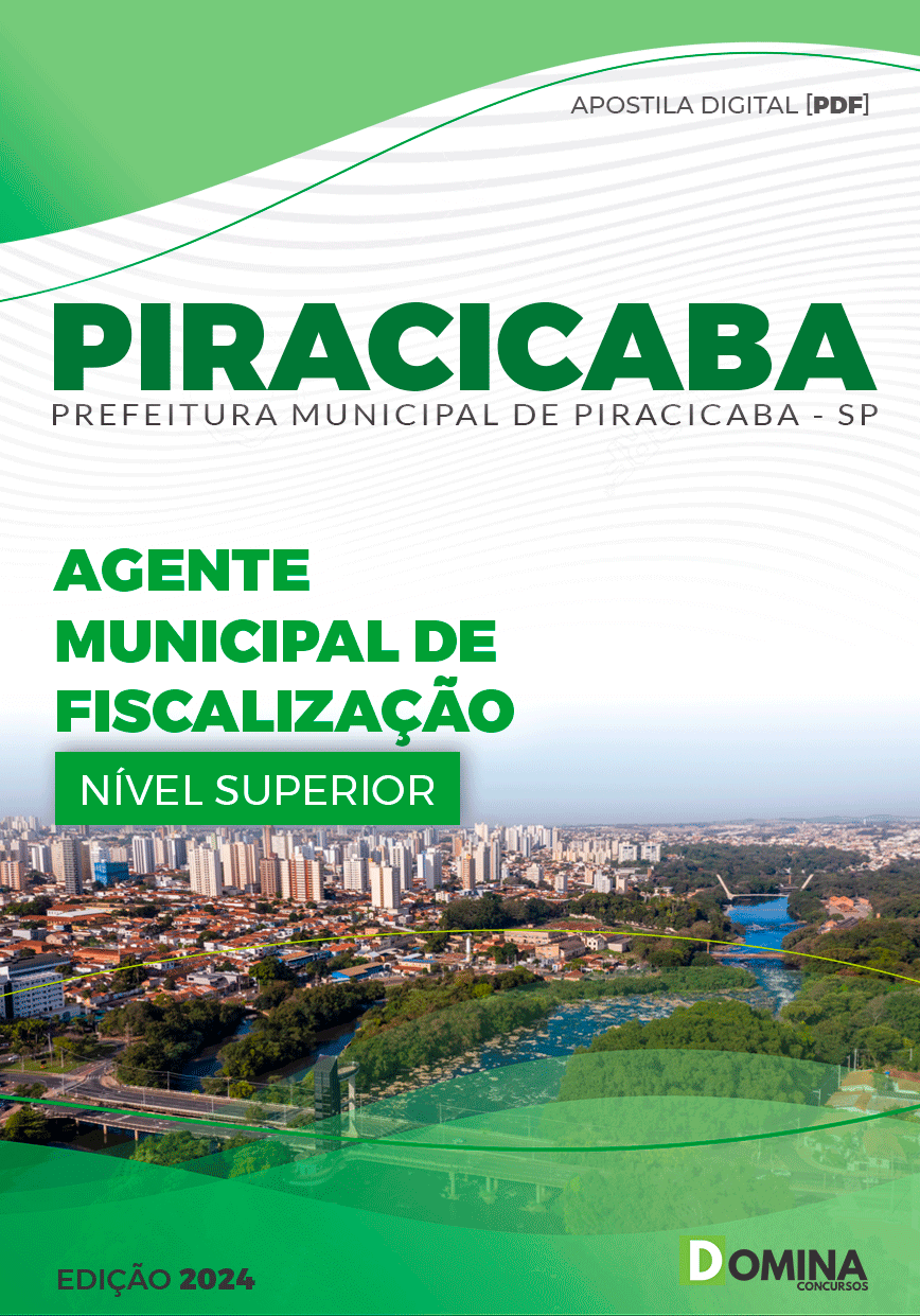 Apostila Agente de Fiscalização Piracicaba SP 2024