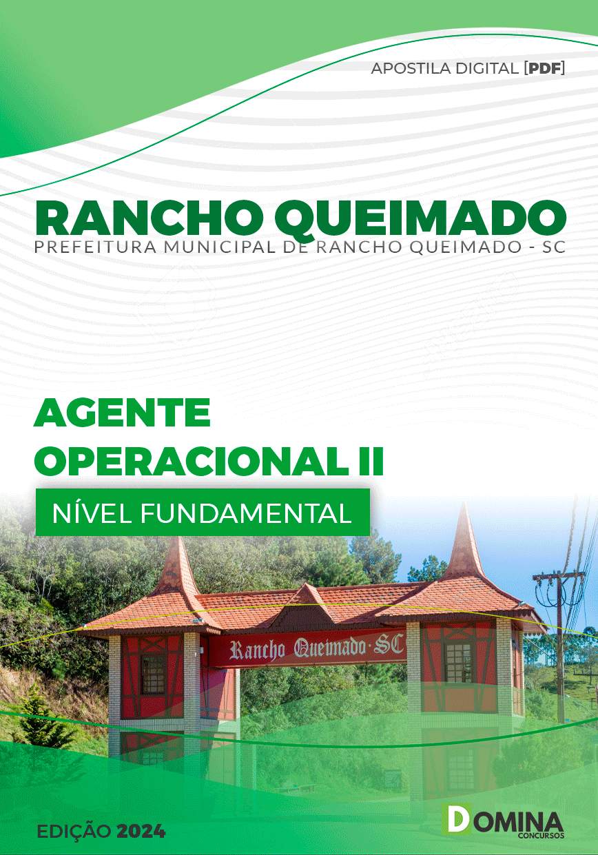 Apostila Agente Operacional II Rancho Queimado SC 2024