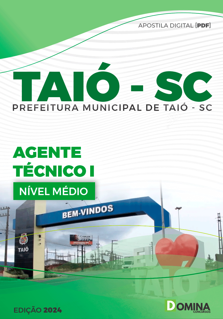 Apostila Agente Técnico Taió SC 2024