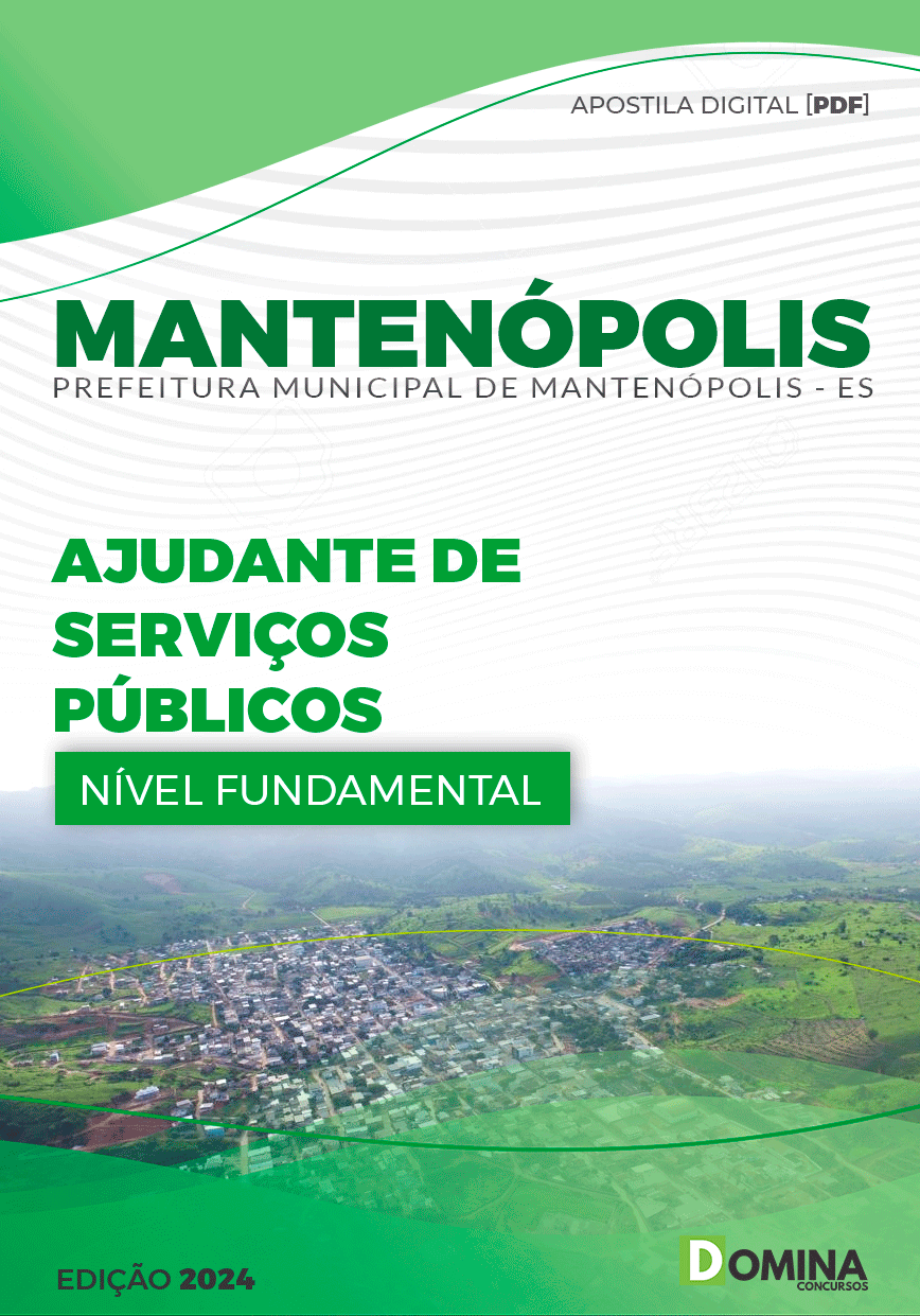 Apostila Ajudante de Serviços Públicos Mantenópolis ES 2024