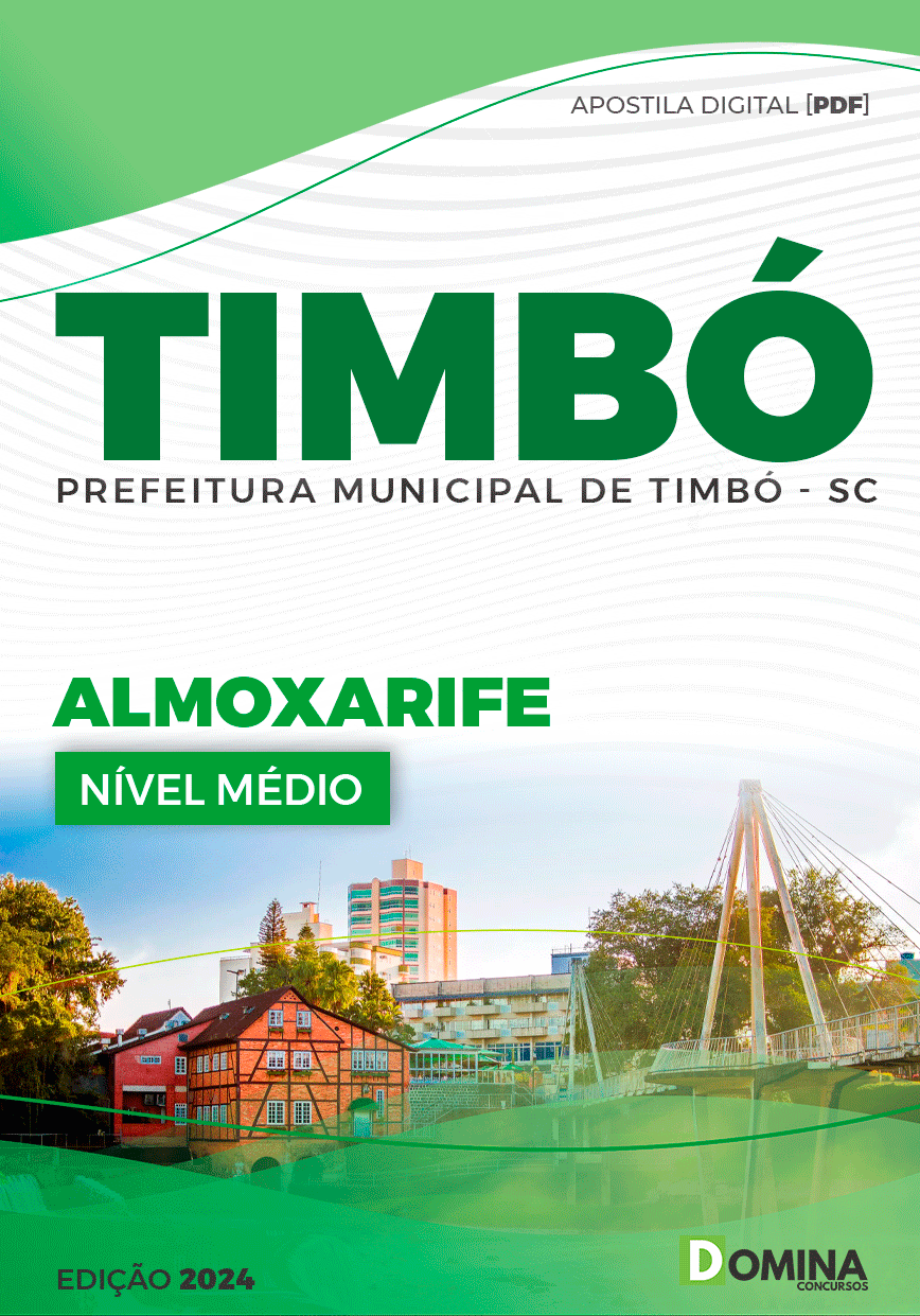 Apostila Prefeitura Timbó SC 2024 Almoxarife