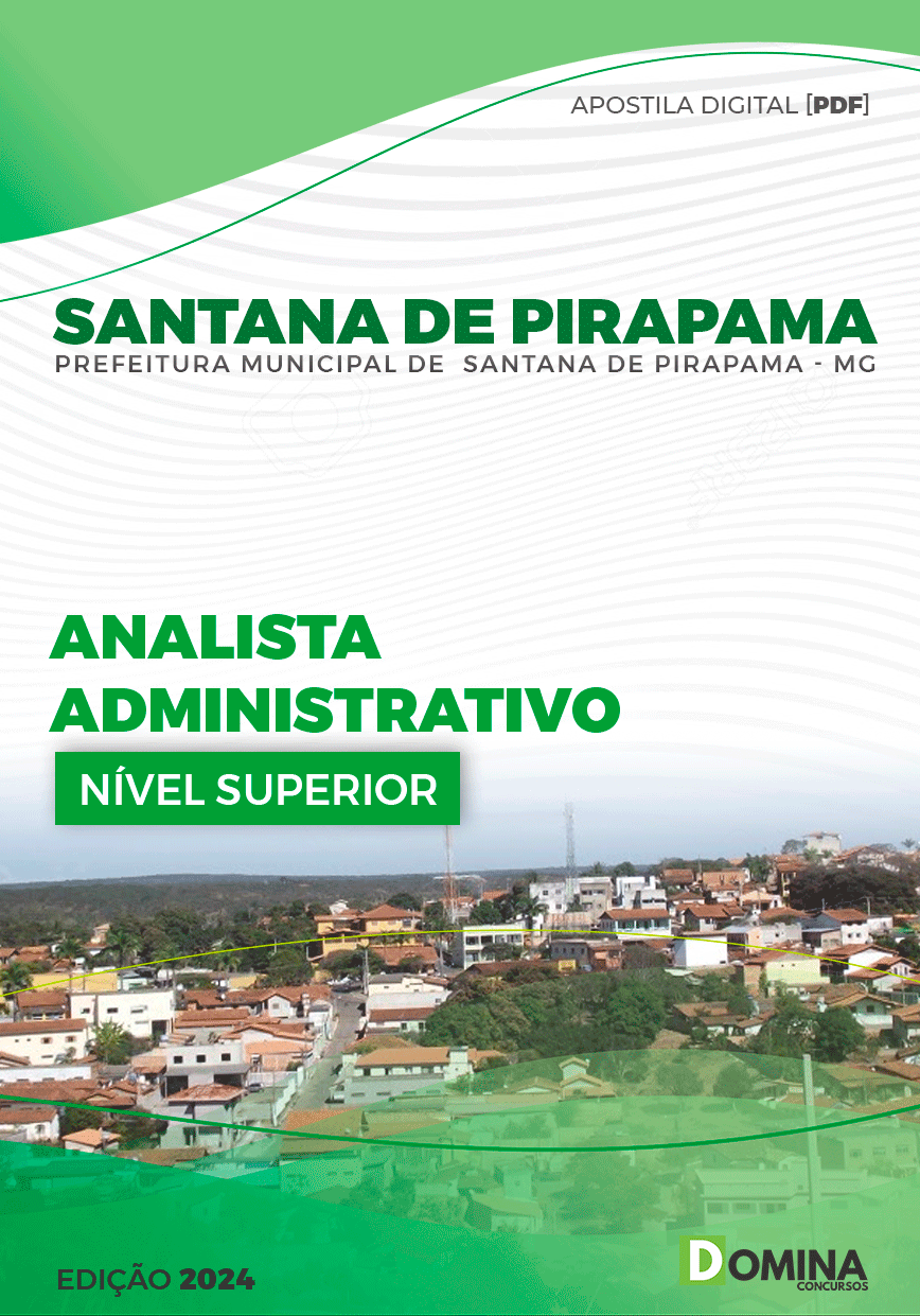 Apostila Analista Administrativo Santana de Pirapama MG 2024