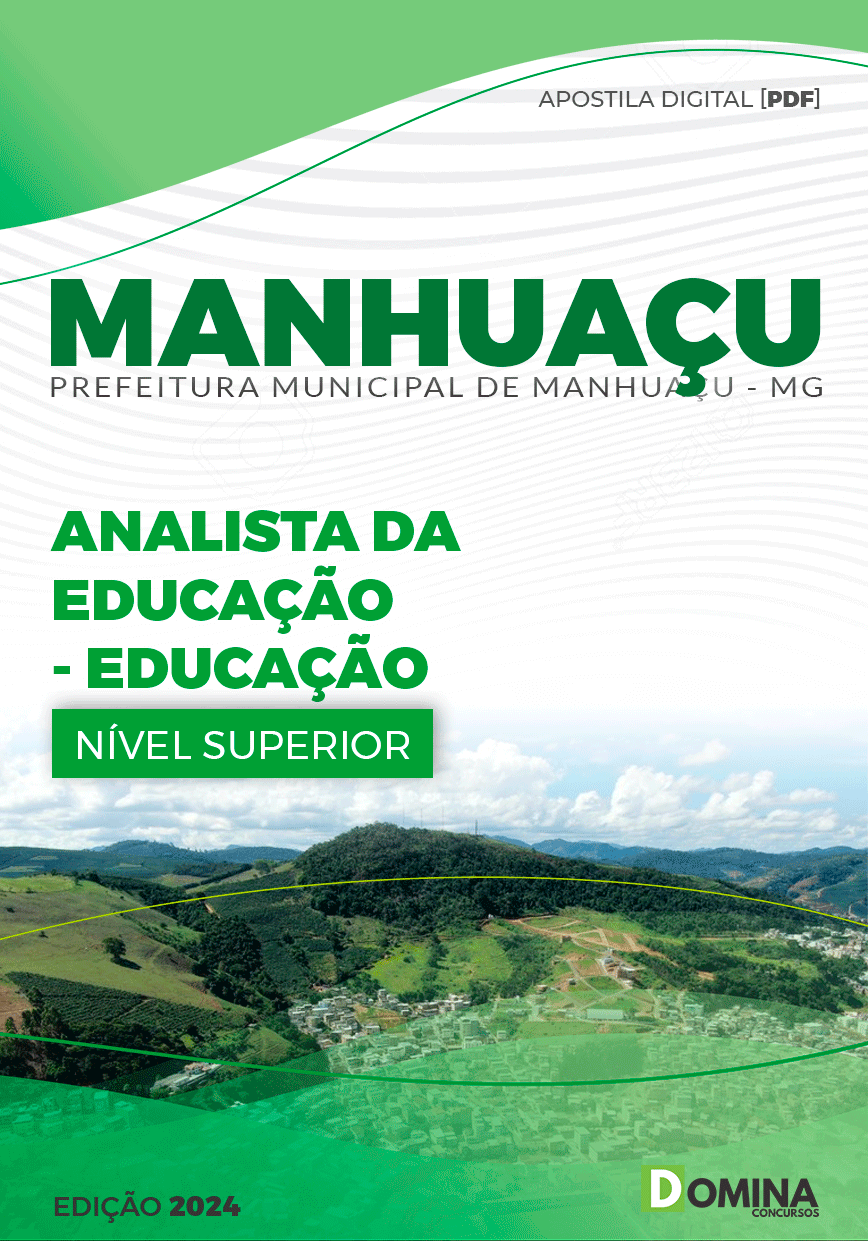 Apostila Analista da Educação Manhuaçu MG 2024