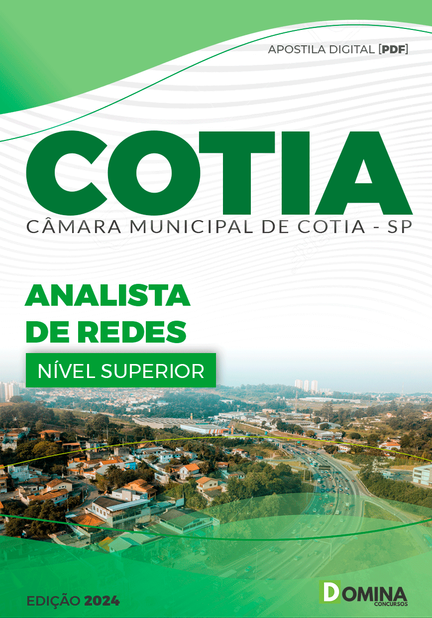 Apostila Analista de Redes Câmara Cotia SP 2024