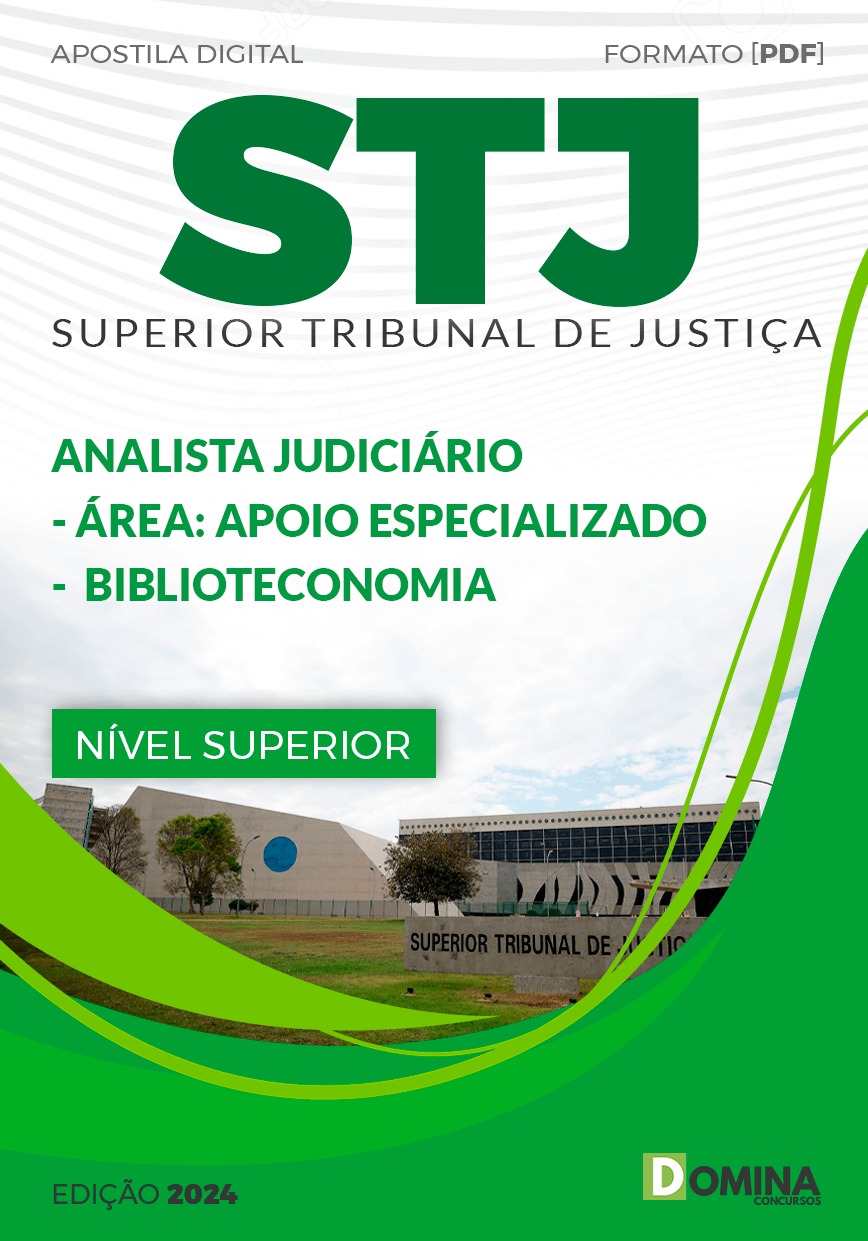 Apostila Analista Judiciário Biblioteconomia STJ 2024