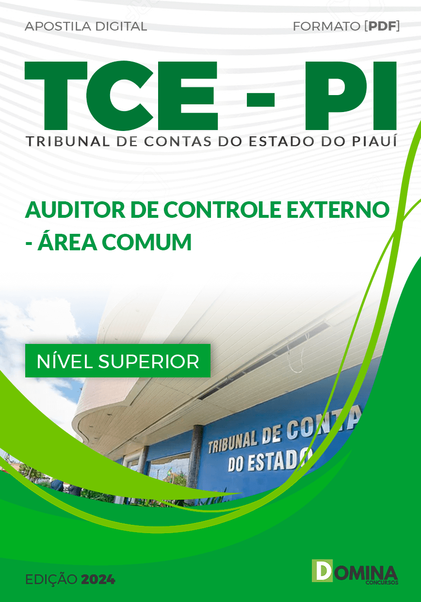 Apostila Auditor Controle Externo Área Comum TCE PI 2024