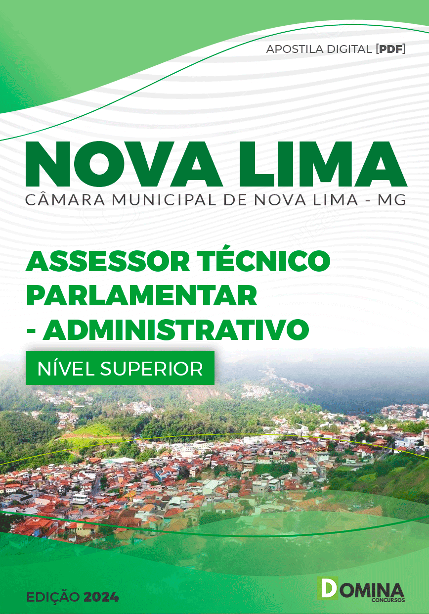 Apostila Assessor Tec Administrativo Câmara Nova Lima MG 2024