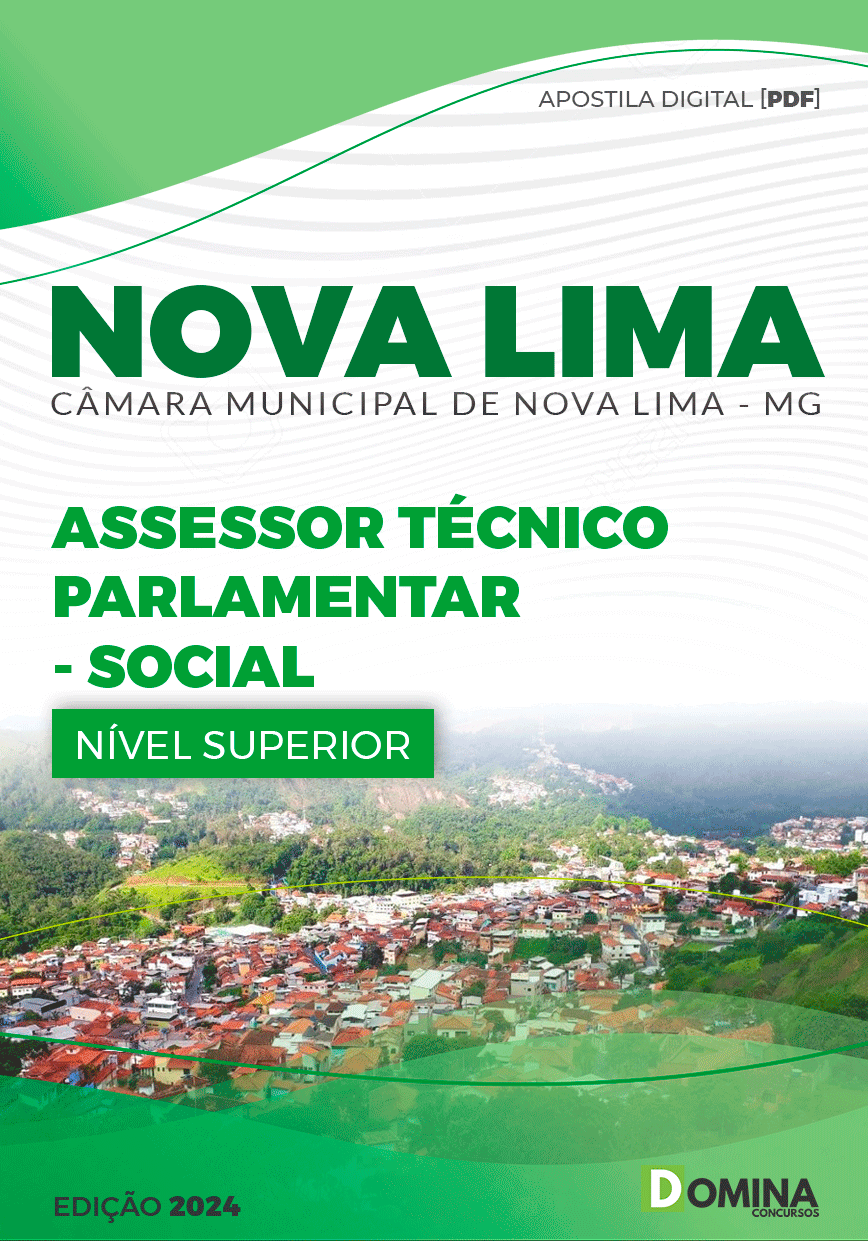 Apostila Assessor Técnico Social Câmara Nova Lima MG 2024