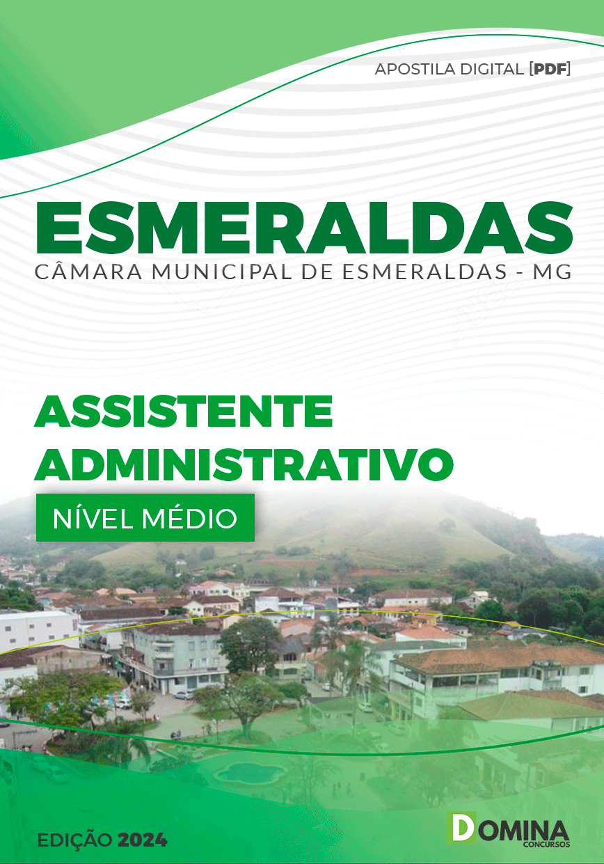 Apostila Assistente Administrativo Câmara Esmeraldas MG 2024