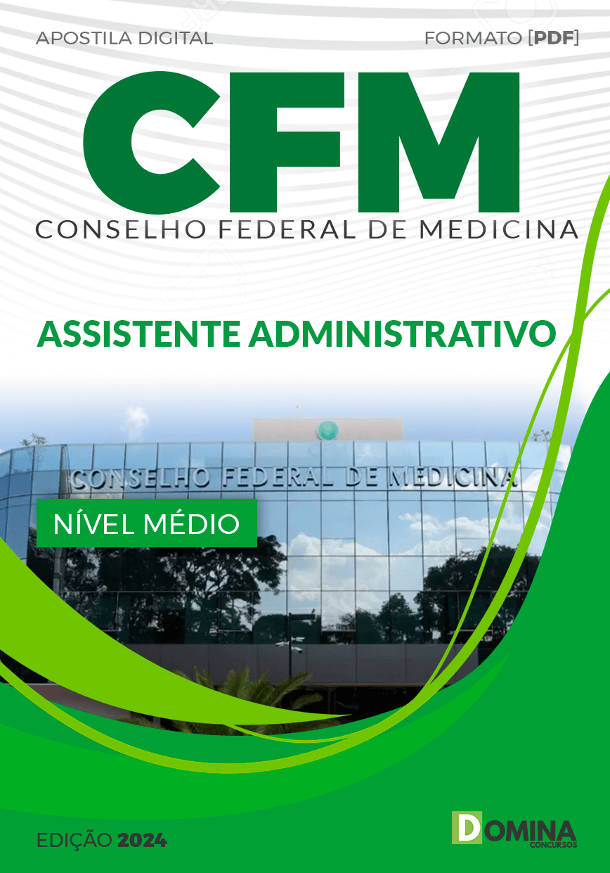 Apostila Assistente Administrativo CFM 2024